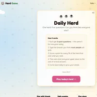 Daily Herd Game – Five Questions to Match the Herd