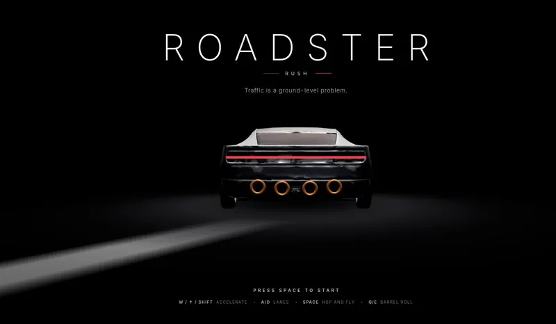 Roadster Rush Game – Play Online on a Flying Freeway
