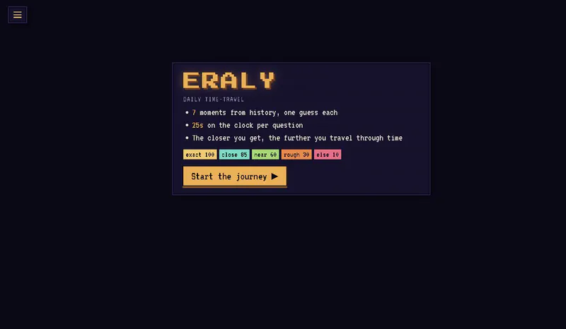 Eraly IO Game – Play Online: A Daily Time-Travel Puzzle