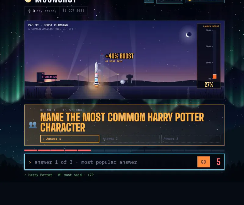 Moonshot Daily Game — Play Online & Learn the Scoring