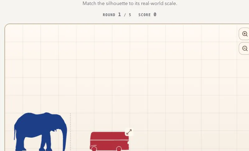 Size It Up game - Online Free Daily Size Comparison Game