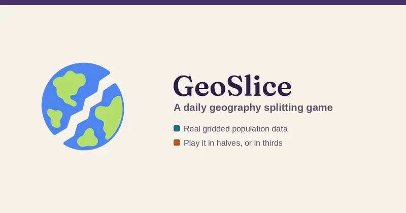 geoslice game - Daily Population Geography Puzzle