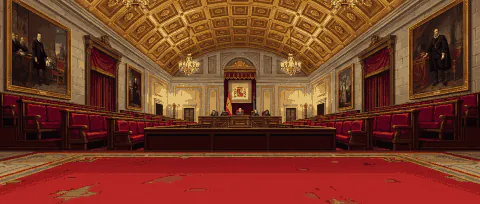 El Senado Escenario de lucha en pixel art con el rótulo El Senado.