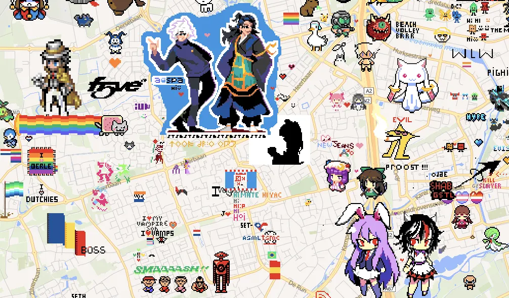 Wplace.live pixel art - digital creation work screenshot